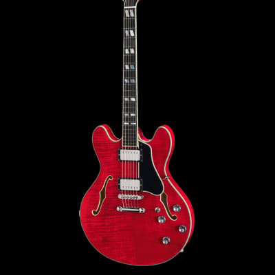 Eastman T486-RD Semi Hollow Red Finish Electric Guitar image 1
