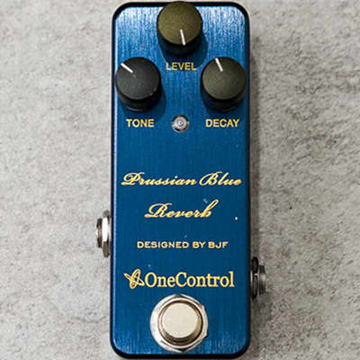 One Control BJF Series Prussian Blue Reverb Pedal for sale