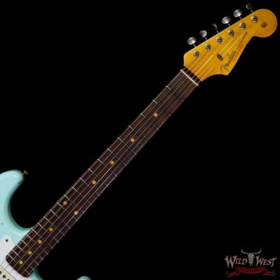 Fender Custom Shop 1959 Stratocaster AAA Rosewood Board Hand-Wound Pickups Heavy Relic Faded Aged Surf Green image 4