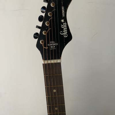 Harmony Stella 1969 - Fender Strat Head,  Brown Sunburst image 3