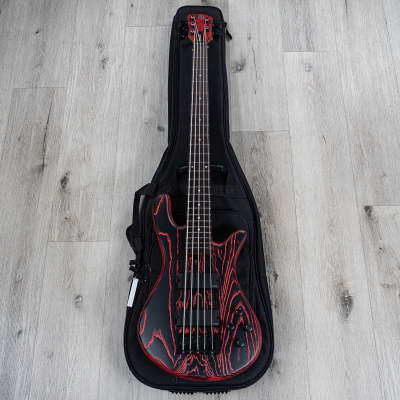 Spector NS Pulse 5 5-String Bass, EMG Pickups, Macassar Ebony, Cinder Red image 10