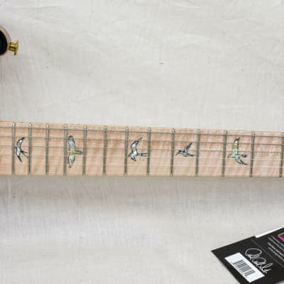 PRS Guitars Wood Library Custom 24 Fatback Quilt - Teal Black 10 Top image 5