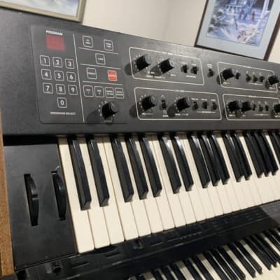 Sequential Prophet 600 61-Key 6-Voice Polyphonic Synthesizer 1982 - 1985 - Black with Wood Sides Original Owner With ATA Flight Case image 3
