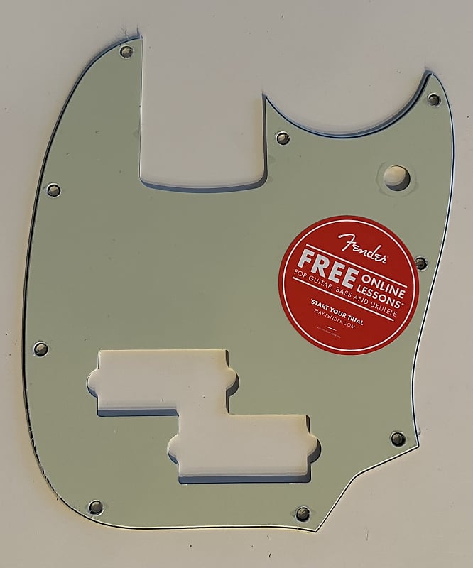Fender Mustang PJ Bass Pickguard Reverb