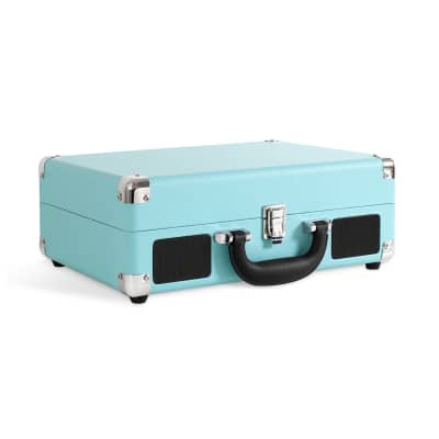 Victrola Journey+ Bluetooth Suitcase Record Player with Matching Record Stand - Turquoise image 3