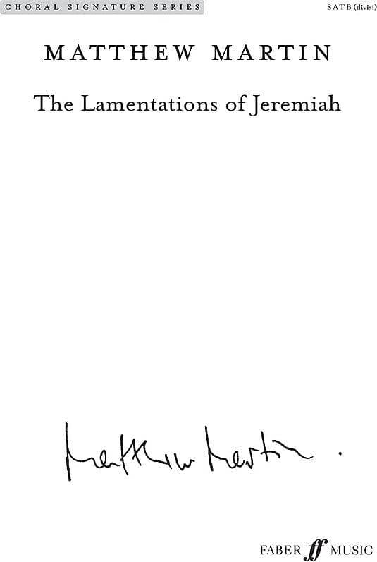 The Lamentations of Jeremiah | Reverb