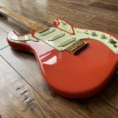 Burns of London Club Series Marquee Reissue Electric Guitar Red strat image 5