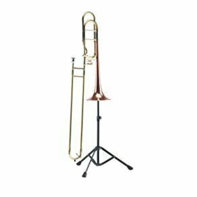K&M 14990 Portable, Adjustable-Black Finish Trombone Stand (14990.000.55) image 2