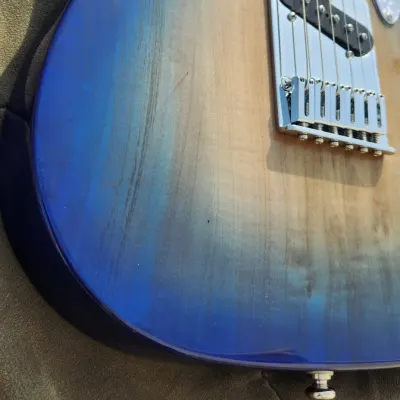 EAllen Guitars T-style  2023 Ombre Blue Burst image 3