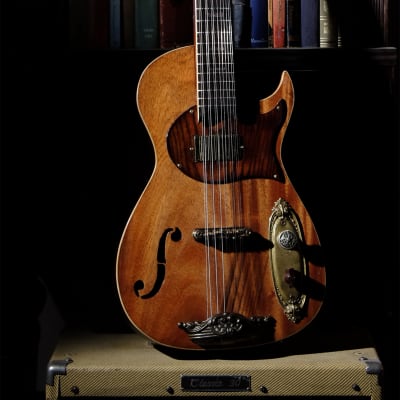 Postal 12 String Texas Fireball Electric Guitar Hand Made  Mahogany New Video image 3