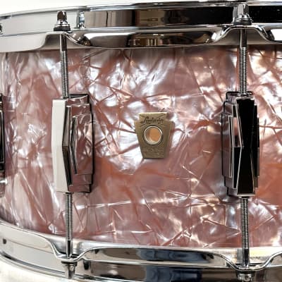 Ludwig 6.5x14" Classic Maple Snare Drum - Exclusive Rose Marine Pearl w/ Imperial Lugs image 5