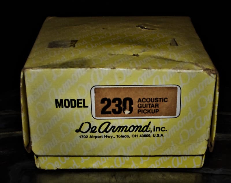 DeArmond Model 230 Vintage Acoustic Electric Hole Pickup New Old Stock. In  original box. Amazing.