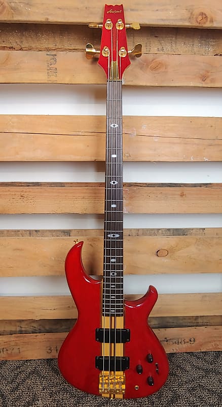 Aria Pro II SB-RSZ/PR Rudy Sarzo signature model Bass Red Luthier Project