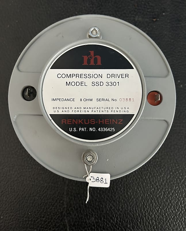 K3104 【RENKUS-HEINZ】レンカス　ハインツ SSD 3301 THREE - Renkus-Heinz SSD 3301 Compression Drivers | Reverb
