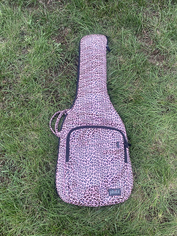 Phitz Pink Leopard print Electric guitar gig bag image 1