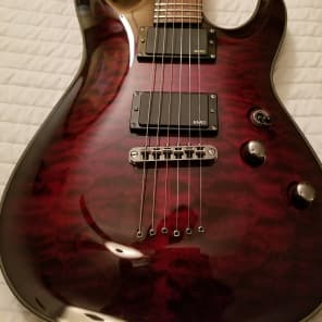 Schecter Diamond Series Hellraiser DLX Crimson | Reverb