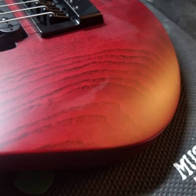 Solar Guitars A1.6TBR - Matte transparent blood red image 4