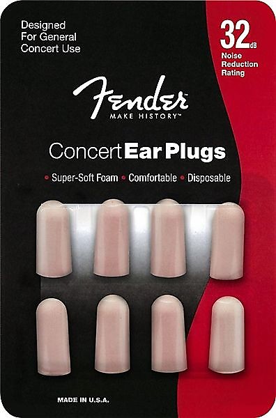 Fender Concert Series Foam Ear Plugs, 4 Sets 2016 image 1