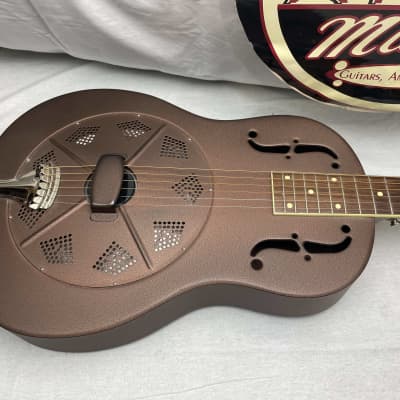 National Delphi Resophonic Resonator Acoustic Guitar with Highlander Pickup + Case 1999 -- Local Pickup Only image 4