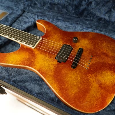 ESP USA M-I NTB TOM - Solar Flare 6-String Electric Guitar w/ Tolex Case (2023) image 10