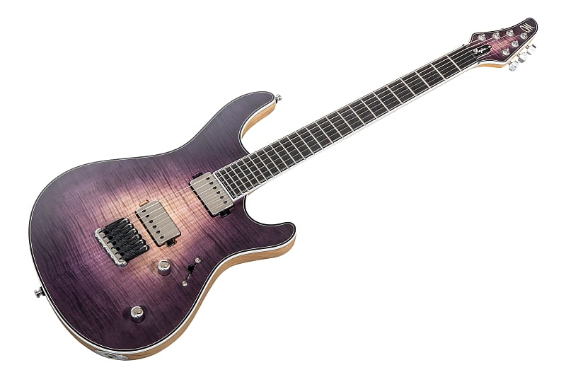 Mayones Regius 6 Custom 4A FM - Trans Natural Fade Purple