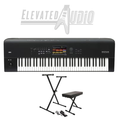 Korg Nautilus 73-Key Music Workstation, w/FREE stand, pedal and bench. Buy from CA's #1 Dealer now !