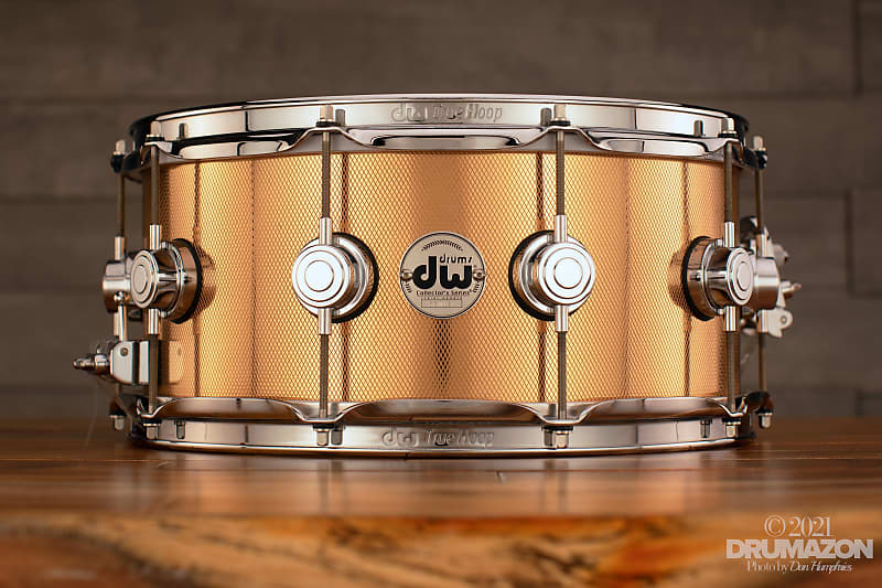 DW (DRUM WORKSHOP) 14 X 6.5 COLLECTORS KNURLED BELL BRONZE SNARE DRUM  (PRE-LOVED) | Reverb UK