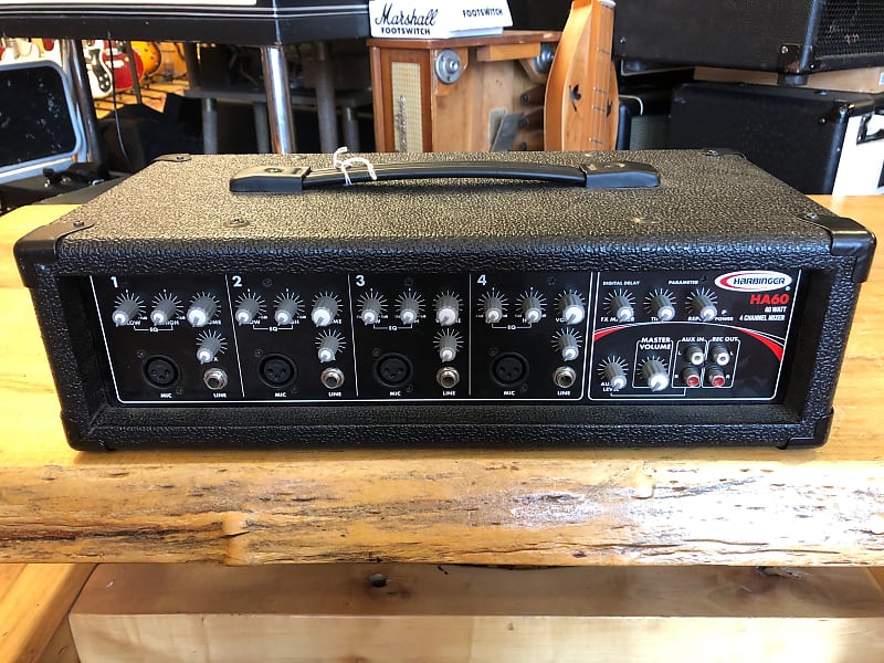 Harbinger HA60 60 watt, Portable 4Channel Mixer Reverb