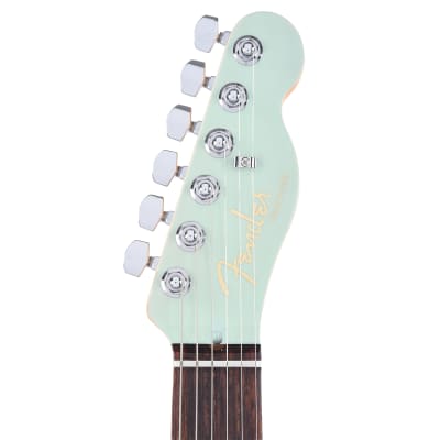 Fender American Ultra Luxe Telecaster Transparent Surf Green image 6