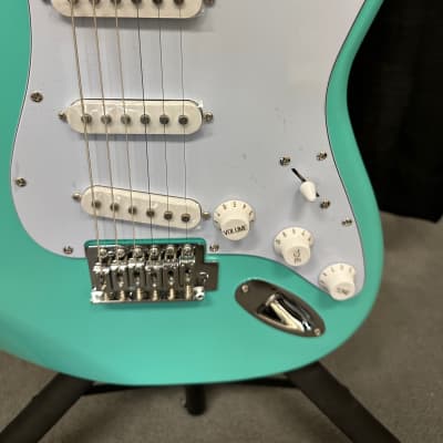 Oscar Schmidt by Washburn OS-300  "Strat Style" 2022 - Teal Blue 3 pickup with Maple Neck image 3