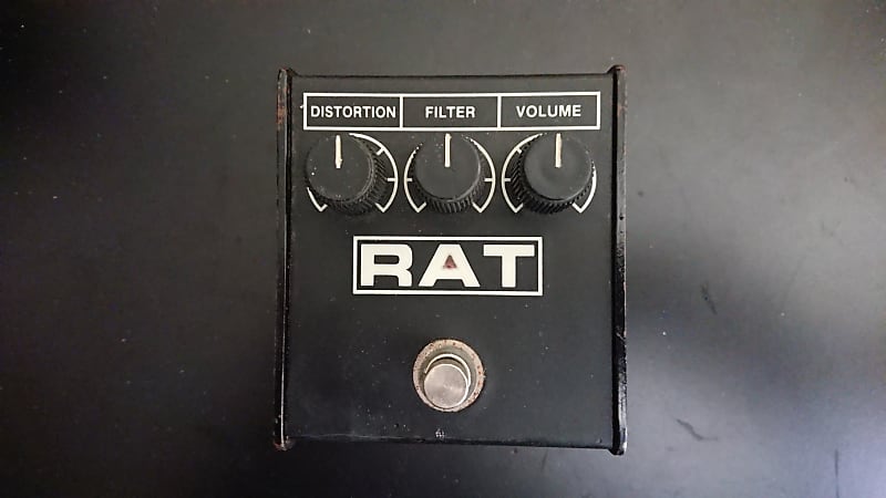 Year 1989 - Original LM308N ProCo RAT 2 (Flat Box) 1988-1989 - Black
