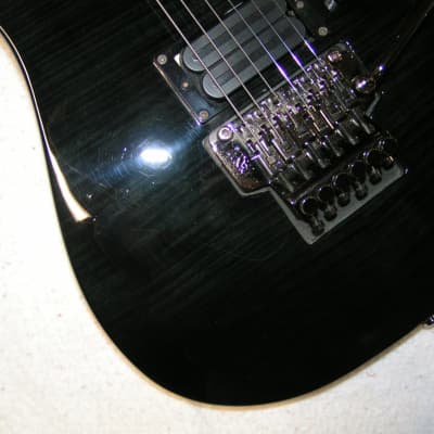 2008 ESP LTD M200FM  See-thru Black w/ DiMarzio Pickups, Strap Locks & Hard-Shell Case image 19