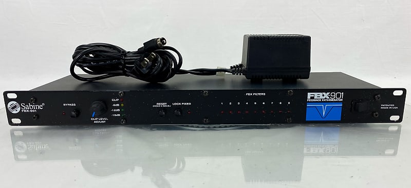 Sabine FBX-901 Feedback Exterminator/Suppression Processor with Power Supply