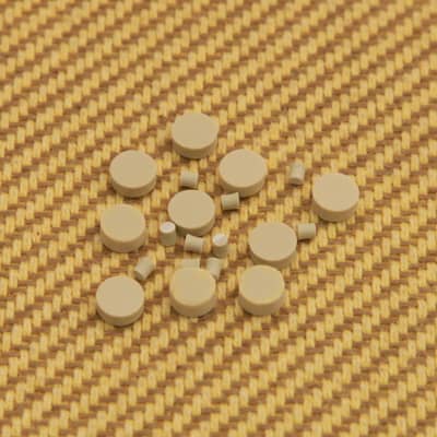 LT-0484-000 (10) Clay Vintage Clone 1/4" Inlay Dots Fret Markers  For Guitar
