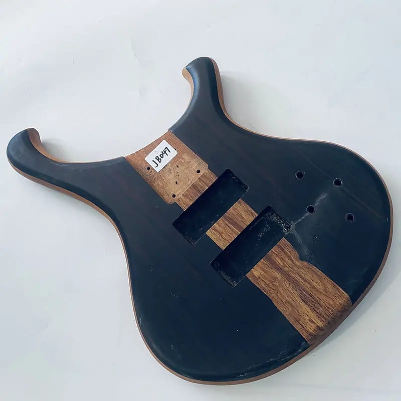 Rosewood and Mahogany 4/5 String Bass Guitar Body DIY Reverb UK