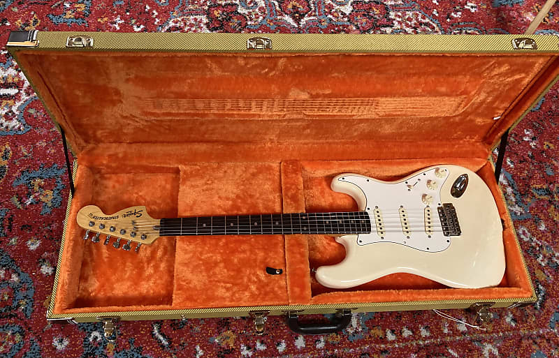 Fender Squier SQ Stratocaster MIJ 1983 - Vintage White, Very