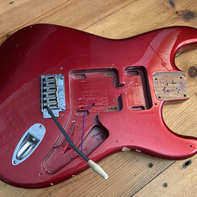 Fender Squier Stratocaster Standard Guitar Body & Tremolo China 2003 Roadworn image 1