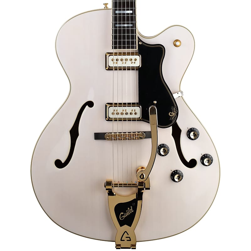 Guild X-175B Manhattan Limited Edition Faded White With Gold Hardware image 1