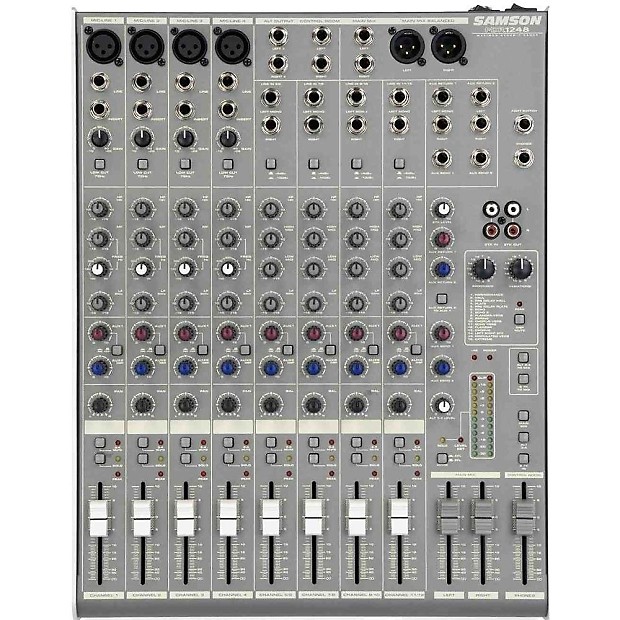 Samson MDR1248 12-Channel Analog Mixer w/ DSP image 1