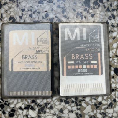 Korg M1 Brass Program and PCM Expansion Card Set