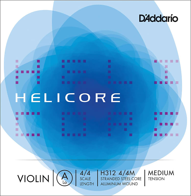 D'Addario Helicore Violin Single A String, 4/4 Scale, Medium Tension image 1