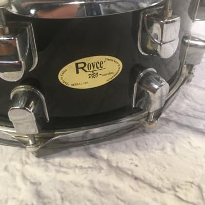 Royce 14x5.5 Pro-Cussion 10 Lug 6 Ply Snare Drum Black image 5