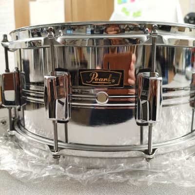 Pearl Duoluxe COB 14 x 6.5 Snare w/White Marine Pearl Inlay