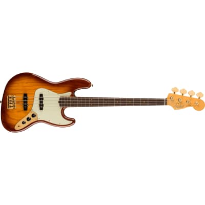 Fender 75th Anniversary Commemorative Jazz Bass w/Rosewood Fingerboard - 2-Color Bourbon Burst image 2