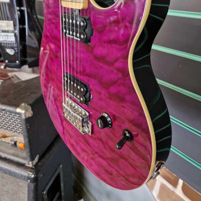 OLP MM1 EVH Axis Transparent Purple Electric Guitar | Reverb