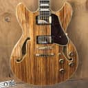 Ibanez AS93ZW-NT Artcore Expressionist Semi-Hollow Guitar Zebrawood Natural 2019