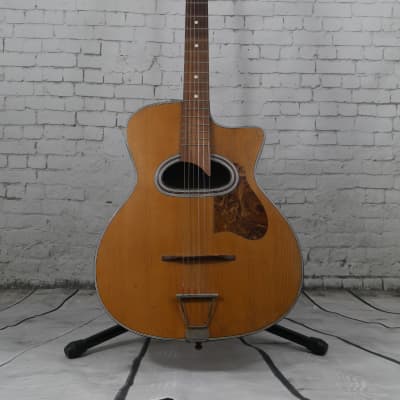 Di Mauro Gypsy Guitar 'grande bouche' mahogany natural 1950's for sale