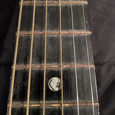 1960’s Made in Japan Douglas  Parlor  acoustic guitar Faux sunburst image 7