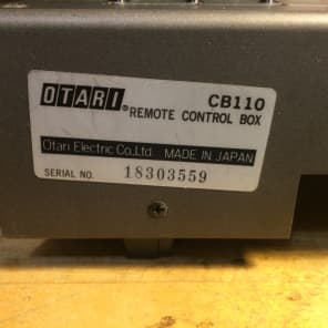 Otari CB-110  Remote for MX5050 image 6