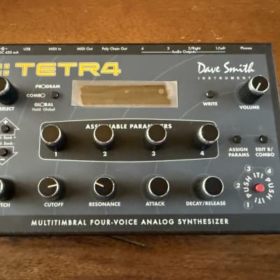Dave Smith Instruments Tetra Desktop 4-Voice Polyphonic Synthesizer 2009 - 2016 - Black